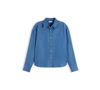 TOMMY HILFIGER Chemisier 'Boxy Fit Lightweight' bleu denim, Taille XXL