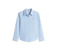 TOMMY HILFIGER Chemisier 'Regular Fit Flag Embroidery' bleu marine / bleu roi / rouge / blanc, Taille L