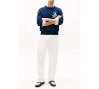 Tommy Hilfiger Chunky Cotton Crew Neck Sweater Carbon Navy Taille: XXL | Pulls Outlet | Homme | Bleu