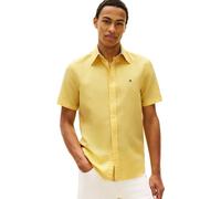 Tommy Hilfiger Cl Linen Blend Solid SS RF Sht MW0MW42450, Jaune, L