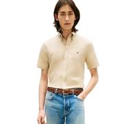 Tommy Hilfiger Cl Linen Blend Solid SS RF Sht MW0MW42450, Kaki, XL