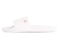 Tommy Hilfiger Claquettes Femme Monogram Élégantes, Beige (Ancient White), 36