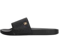 Tommy Hilfiger Claquettes Femme Monogram Élégantes, Noir (Black), 36