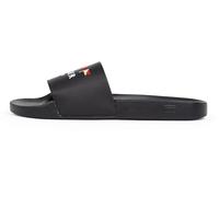 Tommy Hilfiger Claquettes Homme Flags avec Logo, Noir (Black), 43