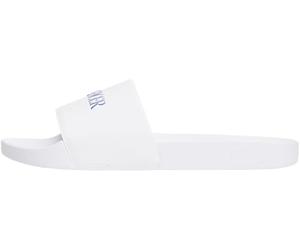 Tommy Hilfiger Claquettes Homme Print Tumble avec Logo, Blanc (White), 46