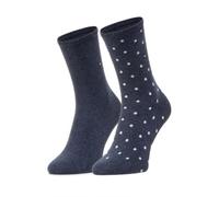 Tommy Hilfiger Classic Chaussettes, Bleu Marine, 39/42 (Lot de 2) Femme