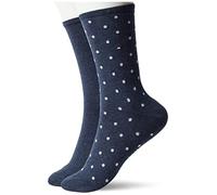 Chaussettes Tommy Hilfiger Dot bleu marine blanc femme (2 paires) - 39-42