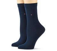 Tommy Hilfiger Classic Chaussettes, Bleu Marine, 39/42 (Lot de 2) Femme