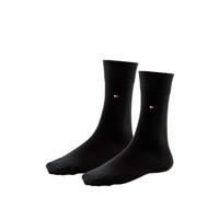 Tommy Hilfiger Classic - Chaussettes de Ville - Lot de 2 - À Logo - Homme - Noir - 47-49
