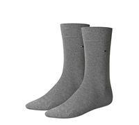 Tommy Hilfiger Classic - Chaussettes - Lot de 2 - Homme - Gris (Middle Grey Mélange) - FR: 43-46 (Taille fabricant: 43/46)