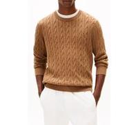 Tommy Hilfiger Classic Cotton Cable Highland Khaki Heather Taille: L | Pulls Outlet | Homme | Marron