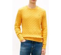 Tommy Hilfiger Classic Cotton Cable Morning Side Yellow Heather Taille: M | Pulls Outlet | Homme | Jaune