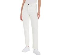 Tommy Hilfiger Classic Straight HW A WW0WW40642 Pantalons en Jean, Blanc (Ecru), 28W / 32L Femme
