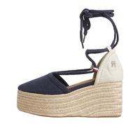 Tommy Hilfiger Closed Toe Linen Flatform Espadrilles COMPENSÉES Femme