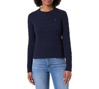 Tommy Hilfiger Co Cable Mid GG C-NK Ls SWT Ww0Ww47644 Pull-Over, Blue (Dark Night Navy), 3XL Grande Taille Femme