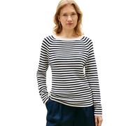 Tommy Hilfiger Co Cardi Fine GG Ls Boat-NK SWT Ww0ww44975 Pull-Over, White (Ivory Petal/Dark N Navy STP), M Femme