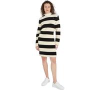 Tommy Hilfiger CO Cardi Stitch SWT Dress WW0WW40694 Robes en Tricot, Noir (Black/Calico Rugby STP), M Femme