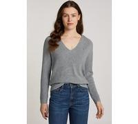 Tommy Hilfiger Co Cardi Stitch V-neck Standard Fit Medium Grey Taille: S | Pulls en Maille Outlet | Femme | Gris