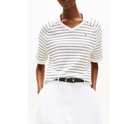 Tommy Hilfiger Co Jersey Stch Polo Ivory Silk/dark Night Navy Fine Stp Taille: XL | Polos Outlet | Femme | Blanche