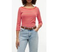 Tommy Hilfiger Cody Boat-neck 3/4 Sleeve Breton Fire Red/ecru Taille: S | Manches longues Outlet | Femme | Rouge