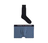 Tommy Hilfiger Coffret Cadeau Homme Caleçons et Chaussettes, Bleu (Micro Foulard/des Sky), XL