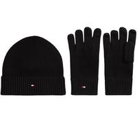 TOMMY HILFIGER Ensemble 2 pièces bonnet et gants noir