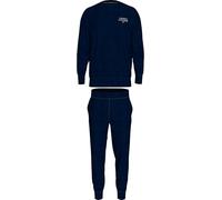 Tommy Hilfiger Coffret cadeau original Pyjama en peluche, homme, bleu, XXL, bleu, XXL