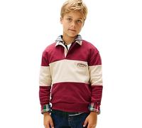 Tommy Hilfiger Colourblock LS KB0KB10047 Polo L/S pour garçon Beige (Gulf Sand Colourblock) 14 Ans, Beige (Gulf Sand Colourblock), 14 Ans