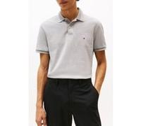 Tommy Hilfiger Polo Manches Courtes Homme Contrast Collar Block Regular Fit, Gris (Light Grey Heather), XXL