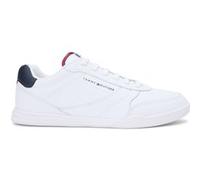 Tommy Hilfiger Contrast Heel Trainers Wileather White Taille: 43 | Chaussures à Lacets Outlet | Homme | Blanche