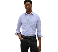 Tommy Hilfiger Core Flex Pop Classic STP Shirt Mw0Mw41403 Chemise L/S, Blue (Wedge Blue/Stripe), L Homme
