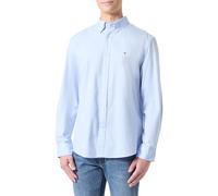 Tommy Hilfiger Core Flex Popeline Solid RF Shirt MW0MW39988 Chemise L/S Bleu Taille L, Bleu (Sweet Blue), L