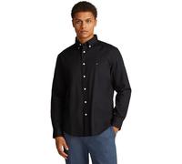 Tommy Hilfiger Core Flex Popeline Solid RF Shirt MW0MW39988 Chemise L/S pour Homme, Noir, XL, Noir (Noir), XL