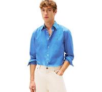 Tommy Hilfiger Core Hairline Poplin RF Shirt Mw0Mw41399 Chemise L/S, Blue (Vibrant Indigo/Stripe), XXL Homme