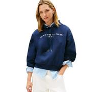 Tommy Hilfiger Corp Logo Mdrn Hoodie Ww0ww47832 Sweat à Capuche, Bleu (Dark Night Navy), S Femme, Bleu (Dark Night Navy), S