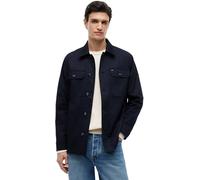 Tommy Hilfiger Cotton Blend Shirt Jacket Mw0mw43471 Veste Overshirt, Blue (Desert Sky), M Hommes