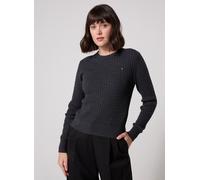 Tommy Hilfiger Cotton Cable Fine Gg pour L Gris
