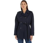 Tommy Hilfiger Cotton Short Trench, Vestes tissées Femme, Desert Sky,