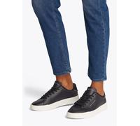 TOMMY HILFIGER Baskets Homme Detail Essential en Cuir, Noir (Black), 42