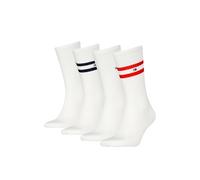 Tommy Hilfiger Crew Chaussettes, Blanc, 39/42 (Lot de 4) Homme