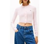 Tommy Hilfiger Cropped Rib Cardigan Light Pink Taille: M | Cardigans Outlet | Femme | Rose