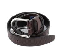 TOMMY HILFIGER Cuir ceinture Micro Embossed Belt 3.5 W95 Testa Di Moro marron foncé