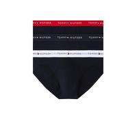 Tommy Hilfiger Culottes Lot de 3 Homme avec Ceinture à Motif Logo, Multicolore (des Sky/Primary Red/White), XXL