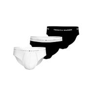 Tommy Hilfiger Culottes Lot de 3 Homme avec Ceinture à Motif Logo, Multicolore (Th WHT/Th WHT/Blk), S