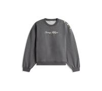 Tommy Hilfiger Curve Sweat-shirt anthracite / blanc, Taille 6XL