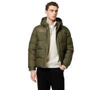 Tommy Hilfiger Doudoune Homme Mix Down Hooded Puffer Jacket avec Capuche, Multicolore (Army Green), L