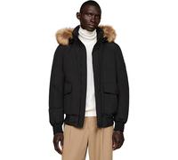 Tommy Hilfiger Doudoune Homme Rockie Down Bomber Capuche Amovible, Noir (Black), 3XL
