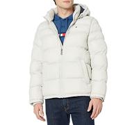 Tommy Hilfiger Down Alternative Hooded Puffer Jacket (Standard and Big & Tall) Manteau Duvet, New Ice, L Homme