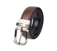Tommy Hilfiger En cuir hommes Ceinture réversible avec le logo de drapeau, 42, Noir