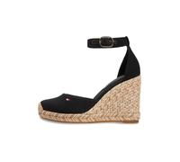 Tommy Hilfiger Femme Flag High Wedge Espad Closed Toe Fw0fw09225 Espadrilles compensées, Black (Black), 39 EU
